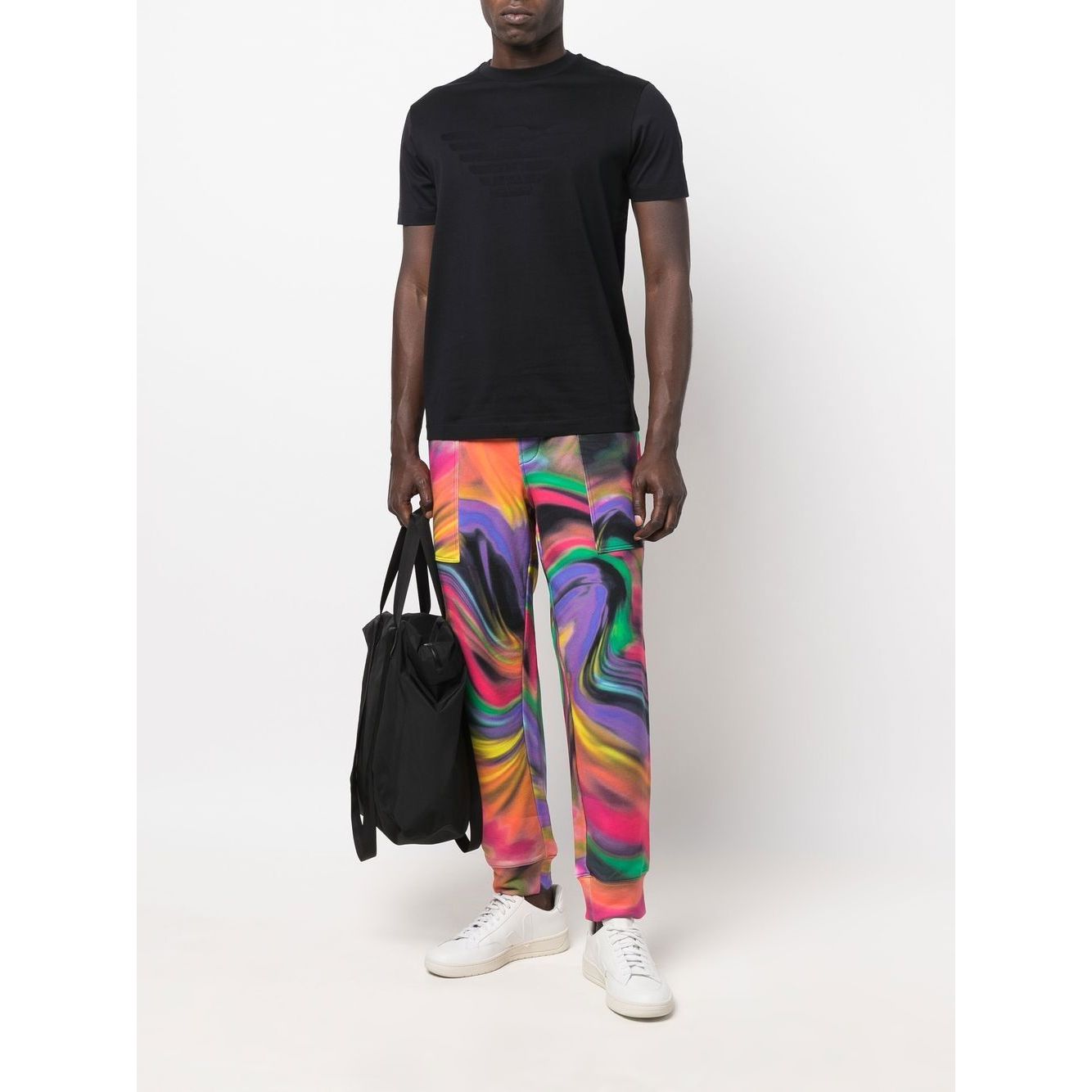 Emporio Armani T-shirts and Polos Blue Topwear