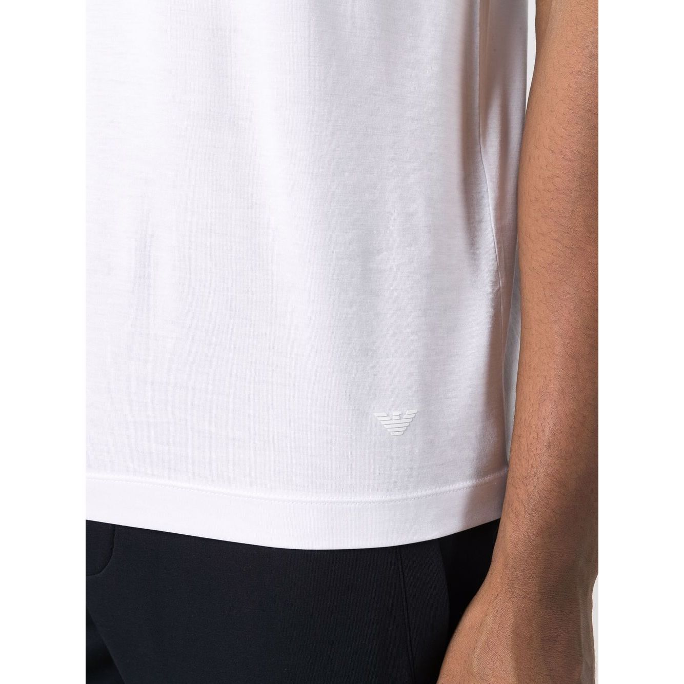 Emporio Armani T-shirts and Polos White Topwear