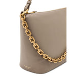 Emporio Armani Medium leather hobo bag with chain EW003123AF19173U6192-AI25