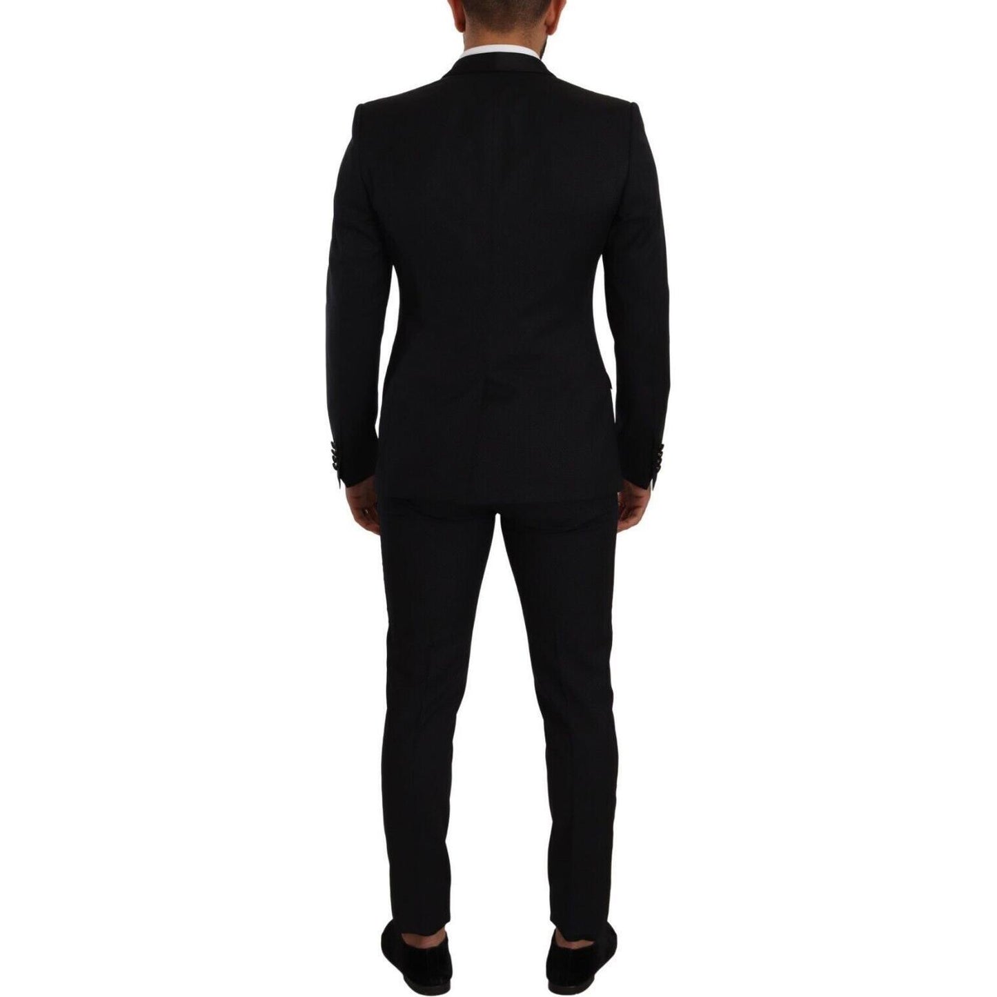 Dolce & Gabbana Black Fantasy GOLD Wool Slim Fit 2 Piece Suit KOS1910 - 48