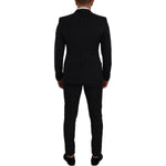 Dolce & Gabbana Black Fantasy GOLD Wool Slim Fit 2 Piece Suit KOS1910 - 48