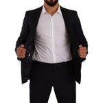 Dolce & Gabbana Black Fantasy GOLD Wool Slim Fit 2 Piece Suit KOS1910 - 48