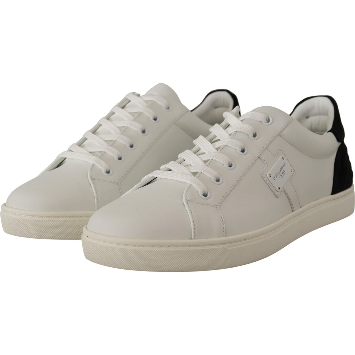 Dolce & Gabbana Exclusive White Sneakers for Men Dolce & Gabbana Dark Gray