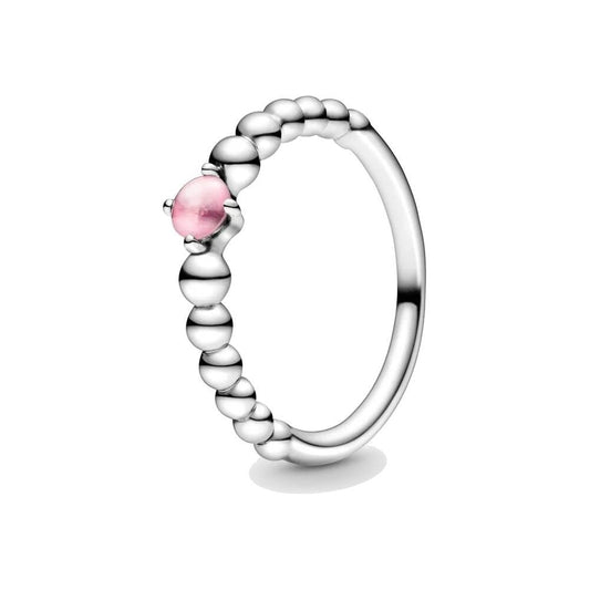 PANDORA JEWELS Mod. PINK STONE - RING - Size 58 Ring