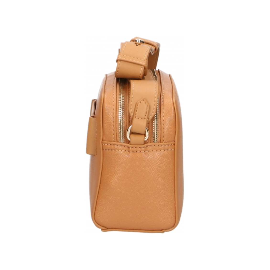 Plein Sport Chic Camel-Toned Crossbody with Double Zip Closure Plein Sport Dark Salmon