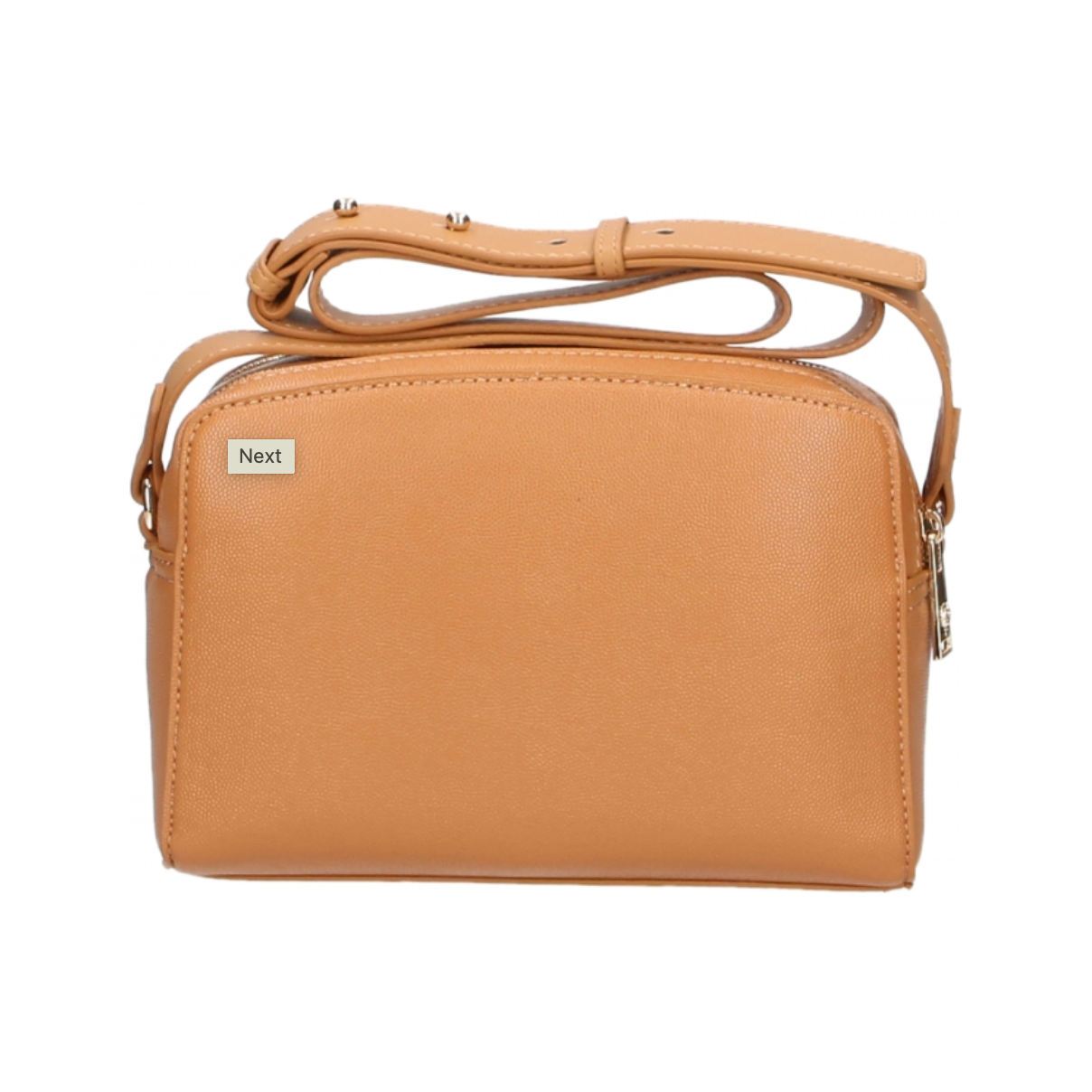 Plein Sport Chic Camel-Toned Crossbody with Double Zip Closure Plein Sport Dark Salmon