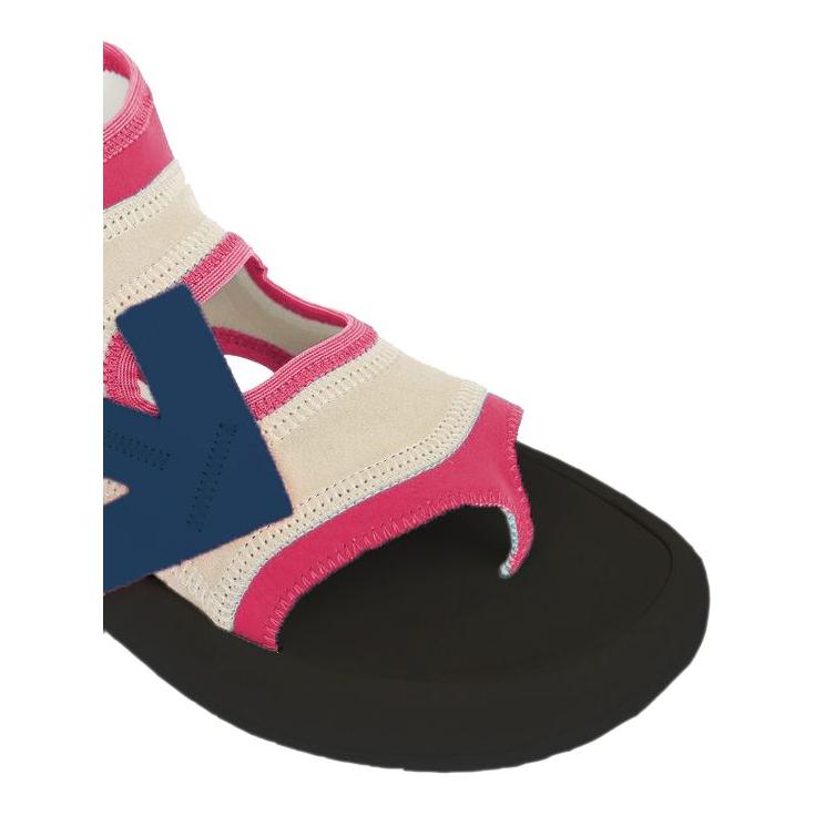Off-White Fuchsia Neoprene Suede Sandals Off-White Dark Slate Gray