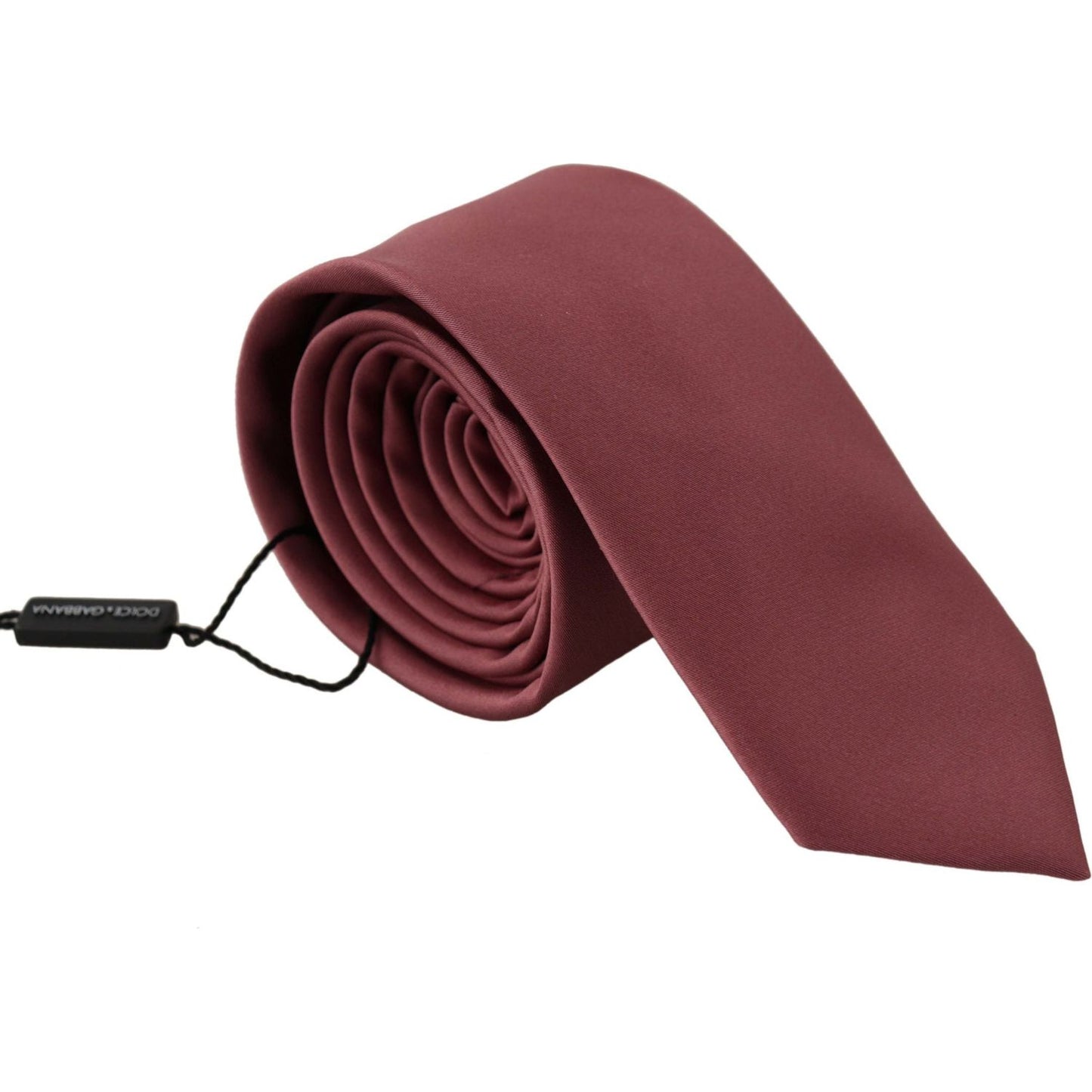 Dolce & Gabbana Elegant Pink Silk Bow Tie Dolce & Gabbana Saddle Brown