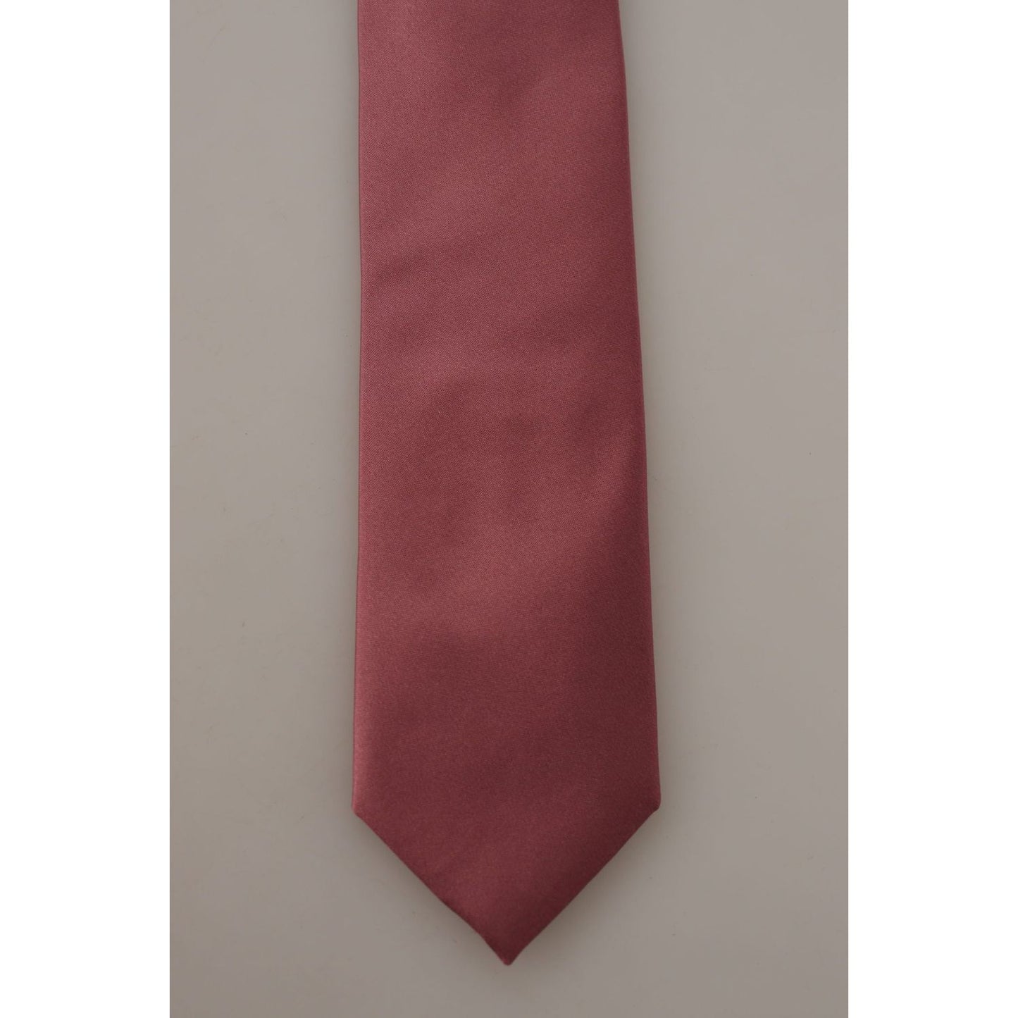 Dolce & Gabbana Elegant Pink Silk Bow Tie Dolce & Gabbana Rosy Brown