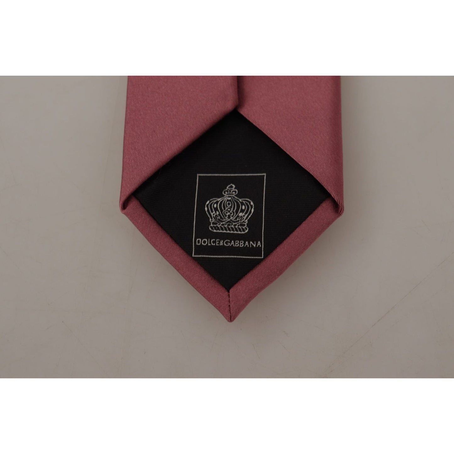 Dolce & Gabbana Elegant Pink Silk Bow Tie Dolce & Gabbana Light Slate Gray