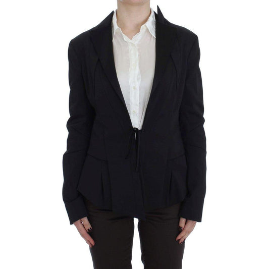 Exte Black Stretch Single Breasted Blazer Jacket Blazer Jacket