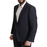 Dolce & Gabbana Dark Blue ALTA SARTORIA Jacket Coat Blazer JKT3379- 56