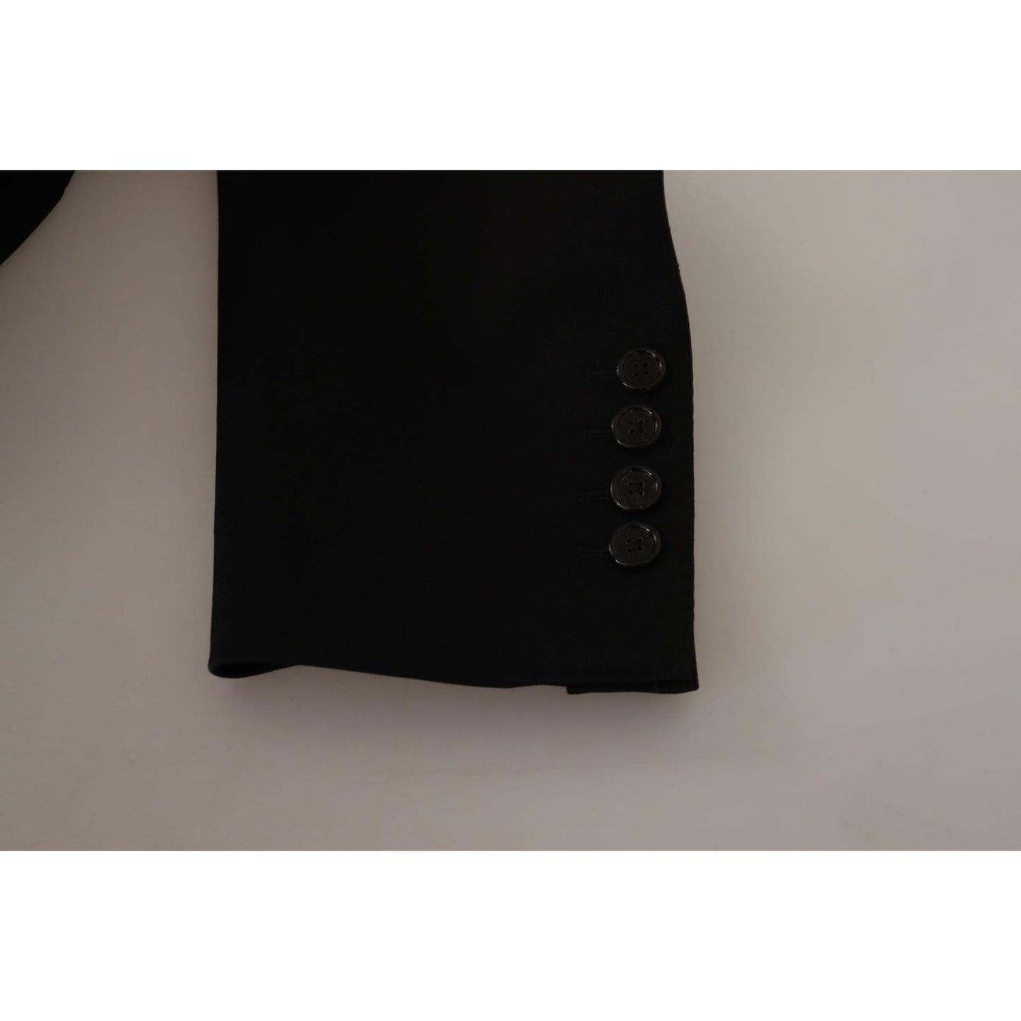 Dolce & Gabbana Black Wool Single Breasted Jacket Blazer