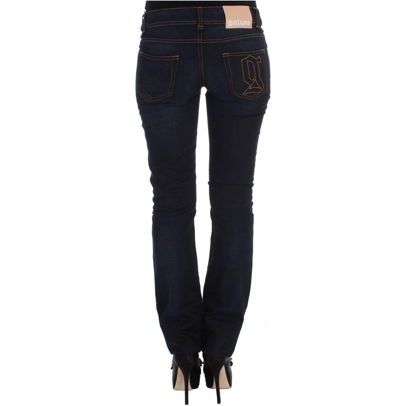 John Galliano Elegant Slim Fit Designer Jeans John Galliano Black