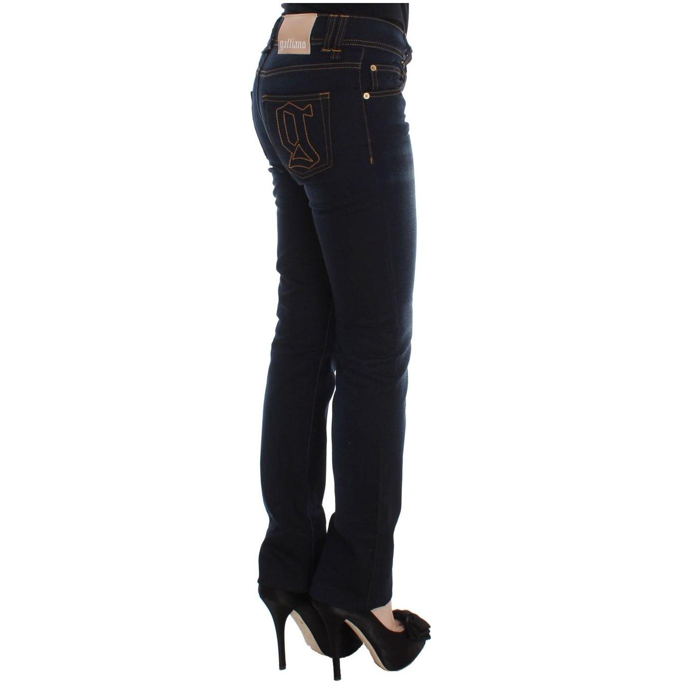 John Galliano Elegant Slim Fit Designer Jeans John Galliano Black