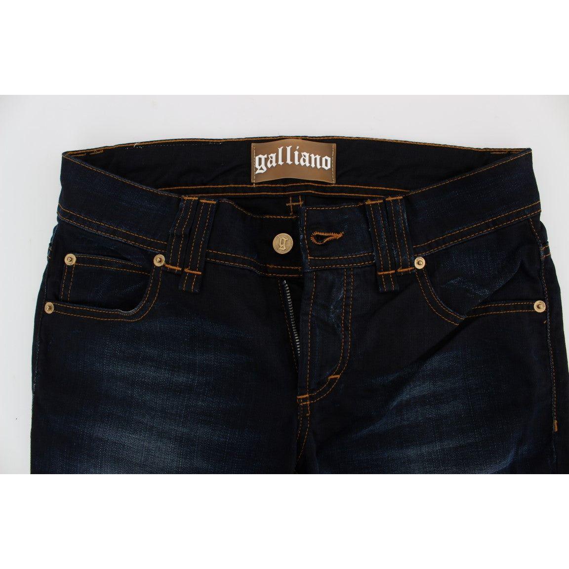 John Galliano Elegant Slim Fit Designer Jeans John Galliano Light Gray