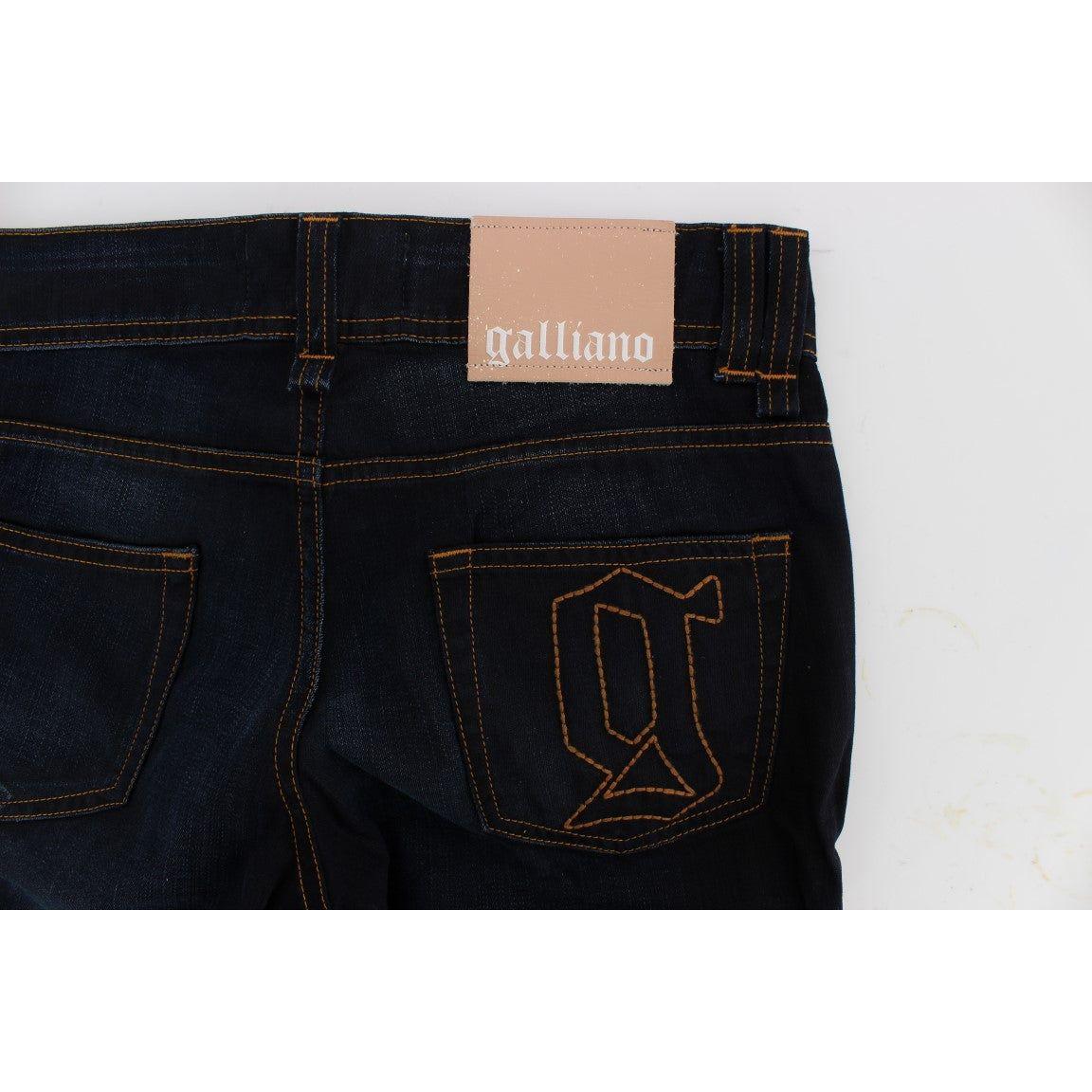 John Galliano Elegant Slim Fit Designer Jeans John Galliano Black