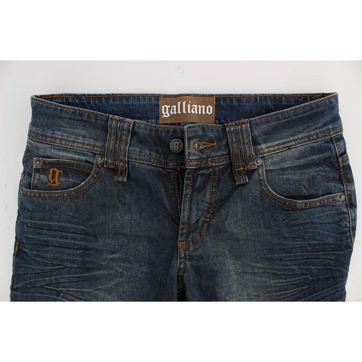 John Galliano Chic Slim Fit Blue Jeans John Galliano Dark Slate Gray