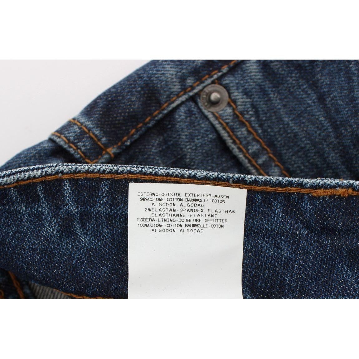 John Galliano Chic Slim Fit Blue Jeans John Galliano Lavender