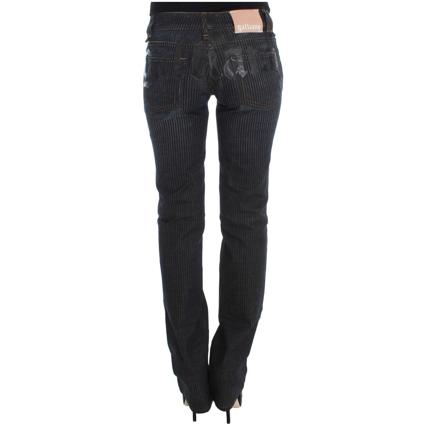 John Galliano Chic Slim Fit Bootcut Designer Jeans John Galliano Dark Slate Gray