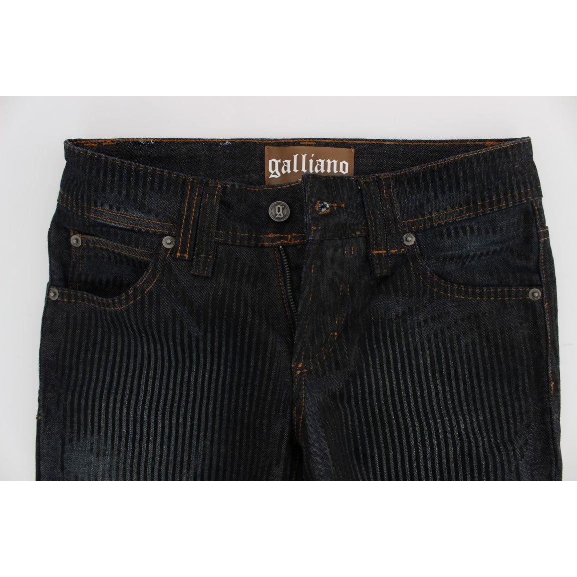 John Galliano Chic Slim Fit Bootcut Designer Jeans John Galliano Light Gray