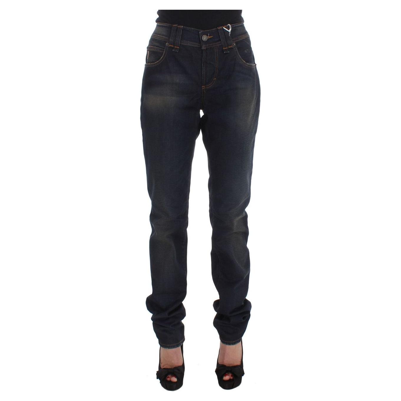 John Galliano Chic Boyfriend Fit Blue Jeans John Galliano Dark Slate Gray
