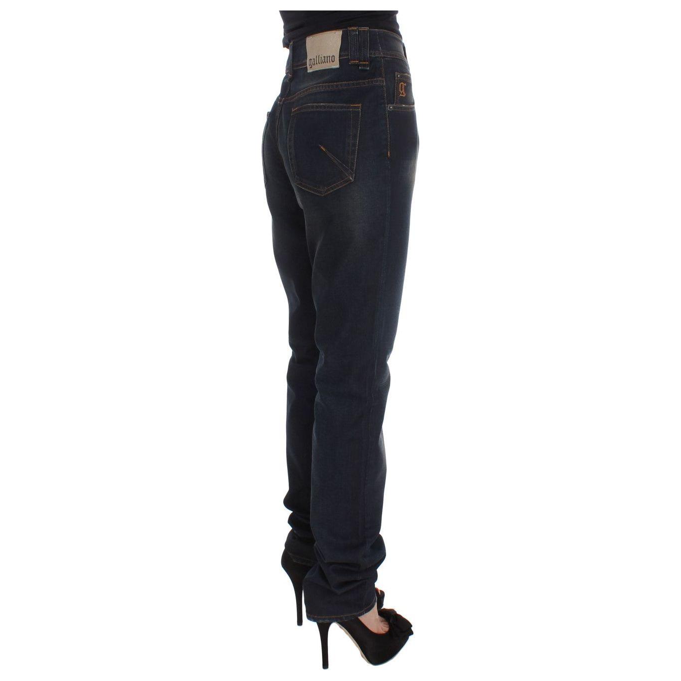 John Galliano Chic Boyfriend Fit Blue Jeans John Galliano Dark Slate Gray