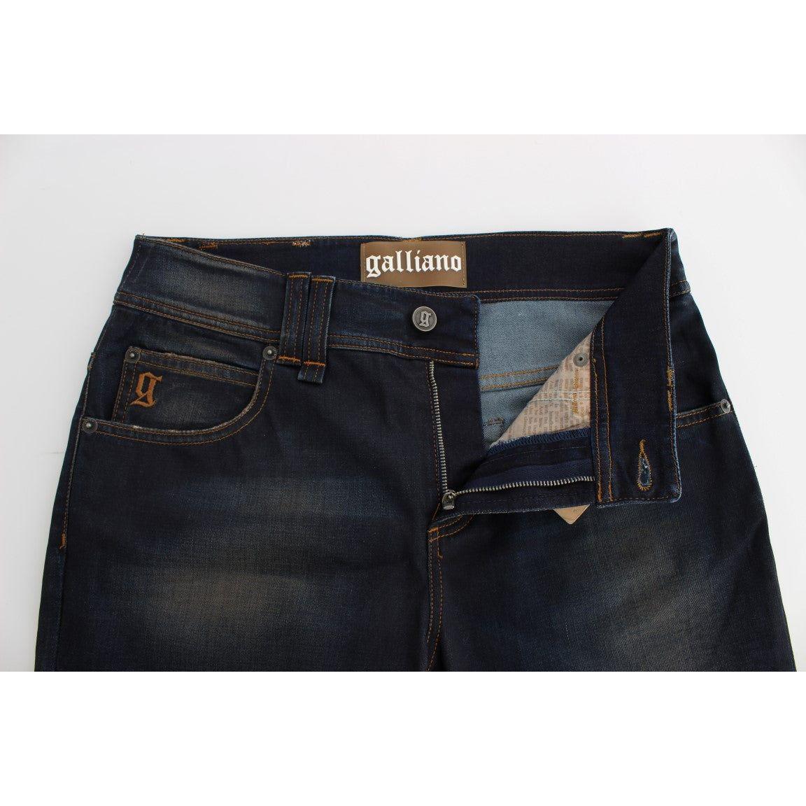 John Galliano Chic Boyfriend Fit Blue Jeans John Galliano Dark Slate Gray
