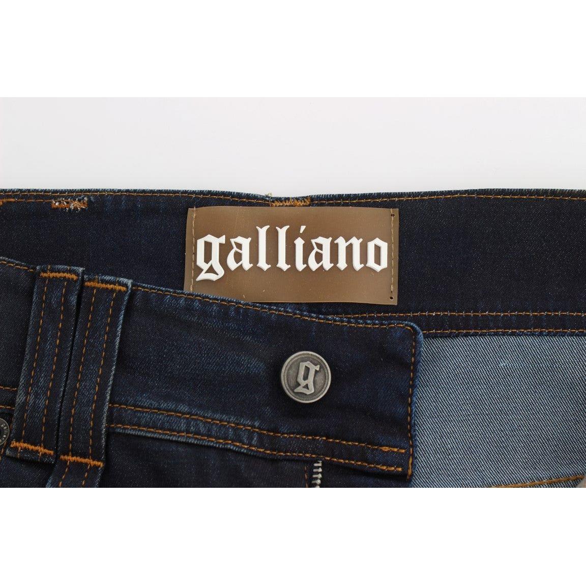 John Galliano Chic Boyfriend Fit Blue Jeans John Galliano Lavender