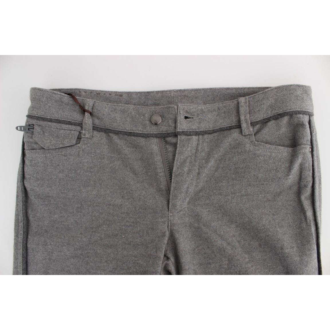 Ermanno Scervino Chic Gray Casual Cotton Pants Ermanno Scervino Dim Gray
