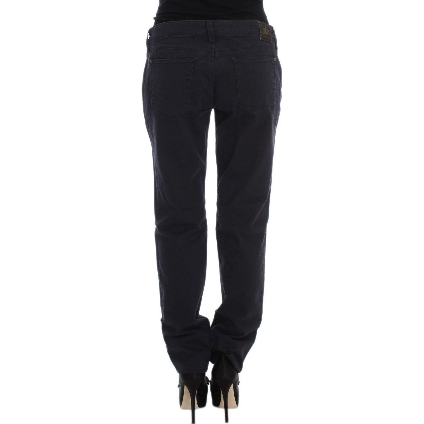 Ermanno Scervino Chic Casual Fit Italian Designer Jeans Jeans & Pants Ermanno Scervino Black