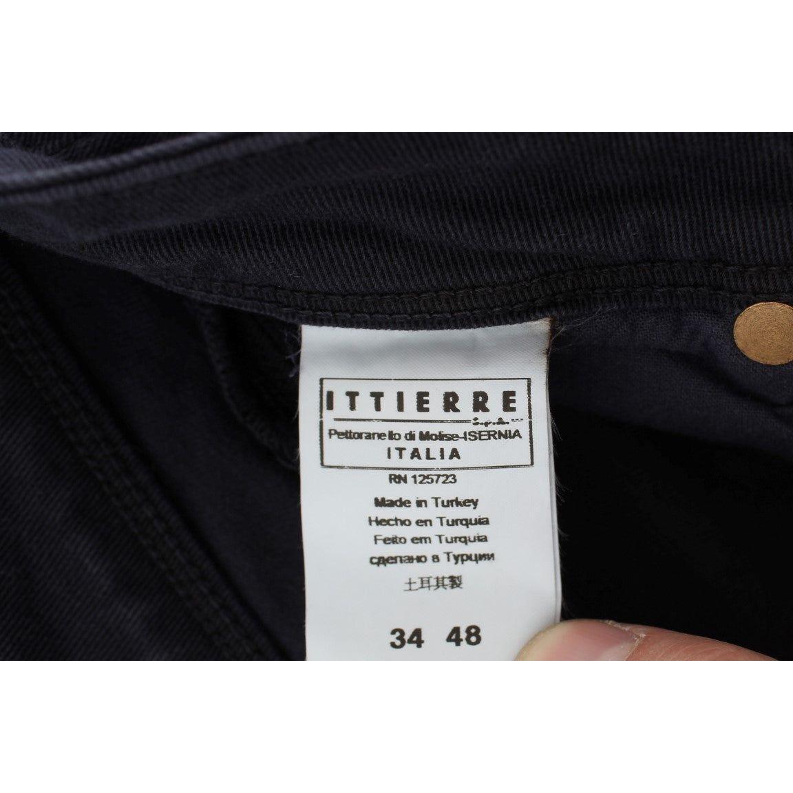 Ermanno Scervino Chic Casual Fit Italian Designer Jeans Jeans & Pants Ermanno Scervino Gray