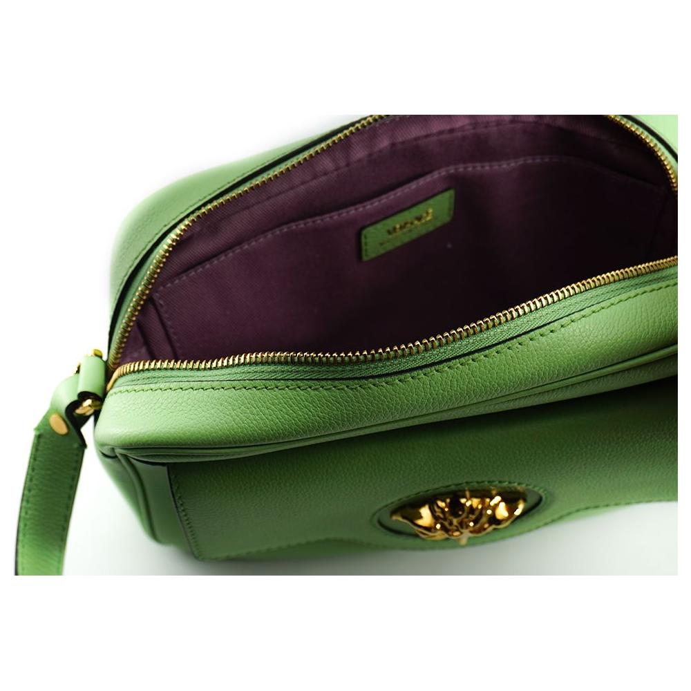 Versace Mint Green Calf Leather Camera Shoulder Bag Crossbody Bag