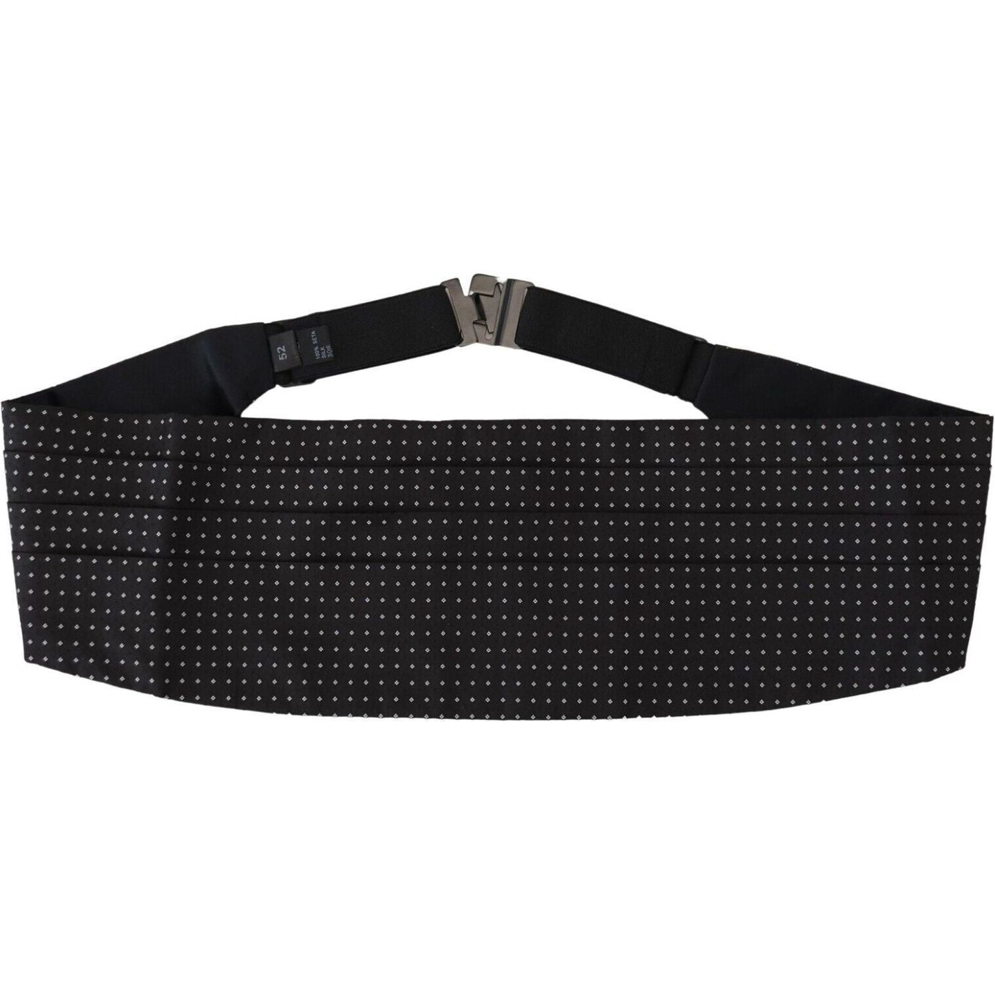 Dolce & Gabbana Elegant Silk Polka Dot Cummerbund Dolce & Gabbana Black