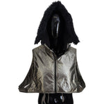 Dolce & Gabbana Elegant Silver Whole Head Wrap Hat Dolce & Gabbana Black