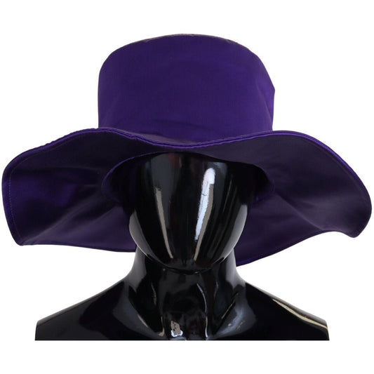 Dolce & Gabbana Purple Silk Stretch Top Hat
