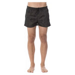 Roberto Cavalli Sport Army Polyester Men's Swim Trunk Roberto Cavalli Sport Rosy Brown