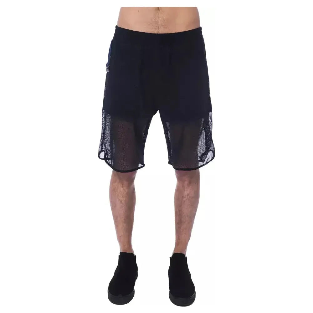 Nicolo Tonetto Black Polyester Men Short Nicolo Tonetto Rosy Brown