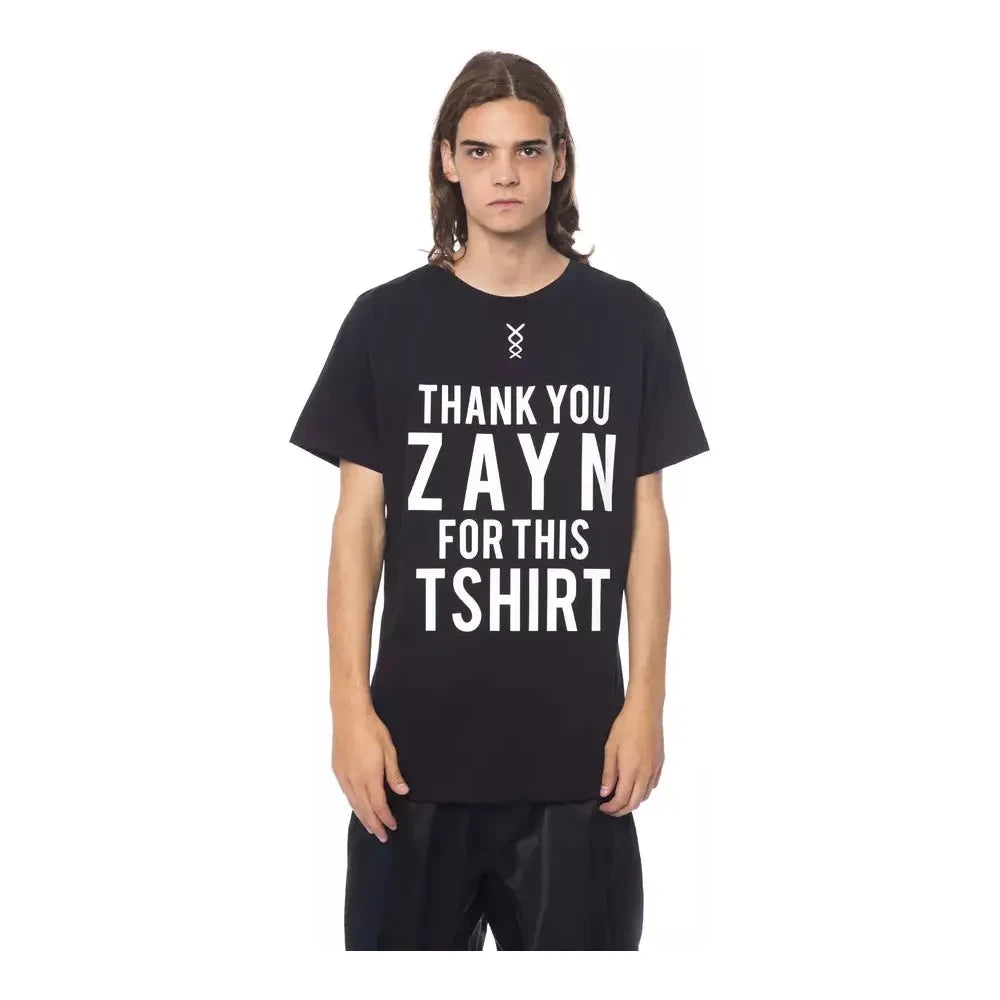 Nicolo Tonetto Black Cotton Men T-Shirt Nicolo Tonetto Tan
