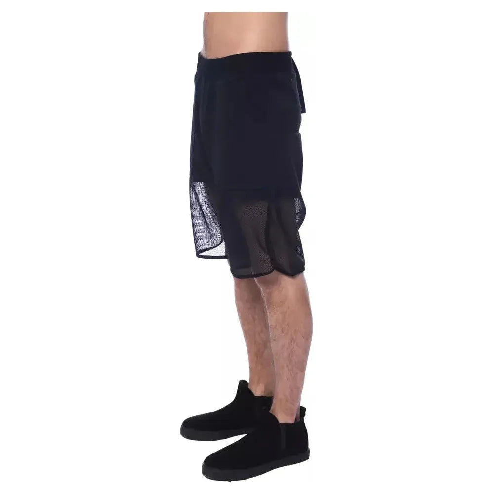 Nicolo Tonetto Black Polyester Men Short Nicolo Tonetto Rosy Brown