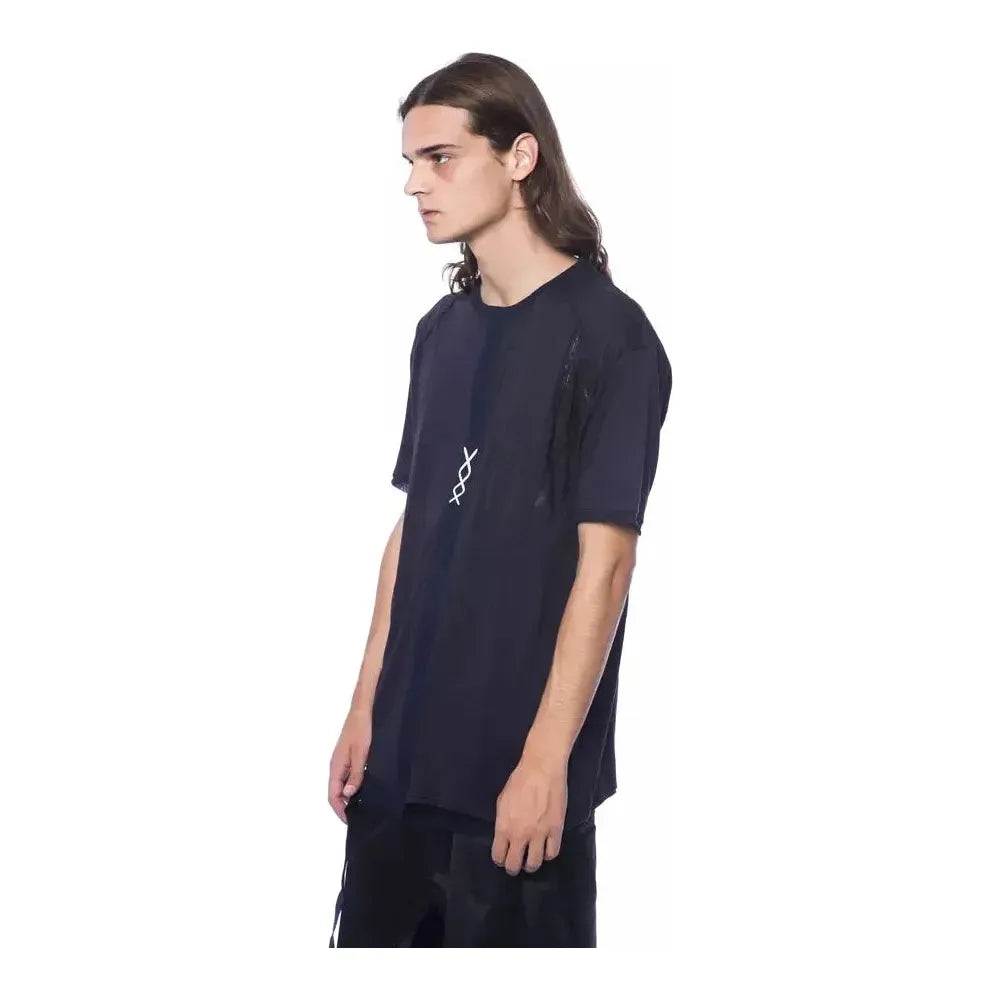 Nicolo Tonetto Blue Cotton Men T-Shirt Nicolo Tonetto Tan