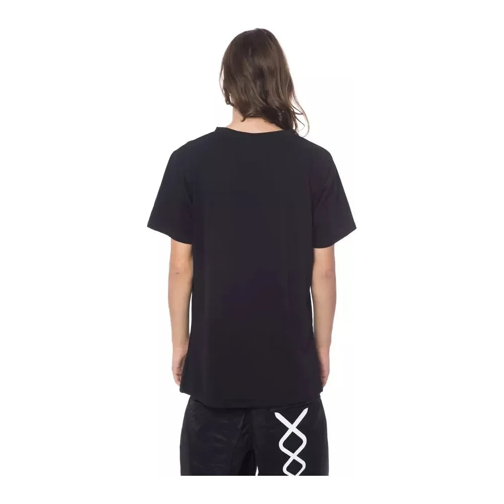 Nicolo Tonetto Black Cotton Men T-Shirt Nicolo Tonetto Dark Slate Gray