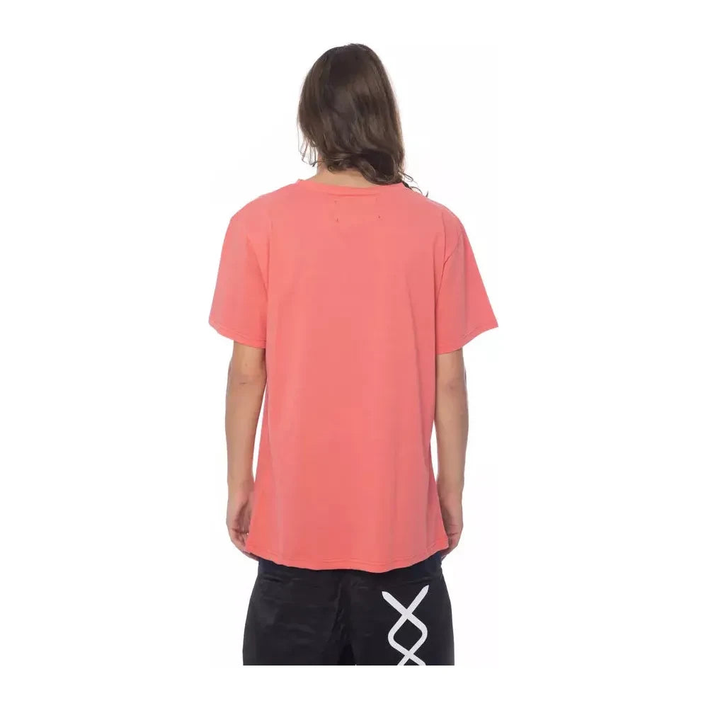 Nicolo Tonetto "Multicolor Cotton Men T-Shirt" Nicolo Tonetto Light Coral