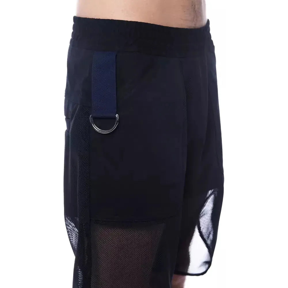 Nicolo Tonetto Black Polyester Men Short Nicolo Tonetto Black