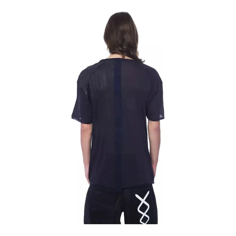 Nicolo Tonetto Blue Cotton Men T-Shirt Nicolo Tonetto Dark Slate Gray