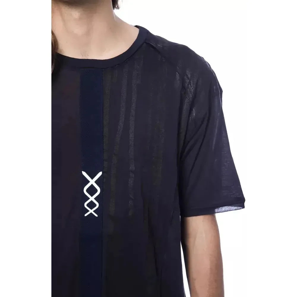 Nicolo Tonetto Blue Cotton Men T-Shirt Nicolo Tonetto Dark Slate Gray