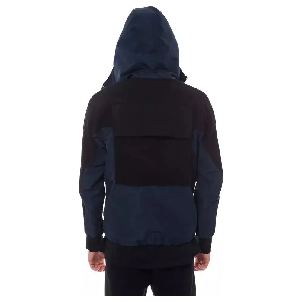 Nicolo Tonetto Black Wool Men's Hooded Jacket Coats & Jackets Nicolo Tonetto Black