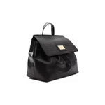 Pompei Donatella Black Leather Women Shoulder Bag PO-5824