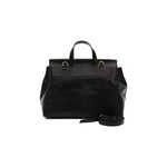 Pompei Donatella Black Leather Women Shoulder Bag PO-5824