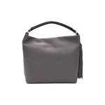 Pompei Donatella Gray Leather Women Shoulder Bag PO-5800